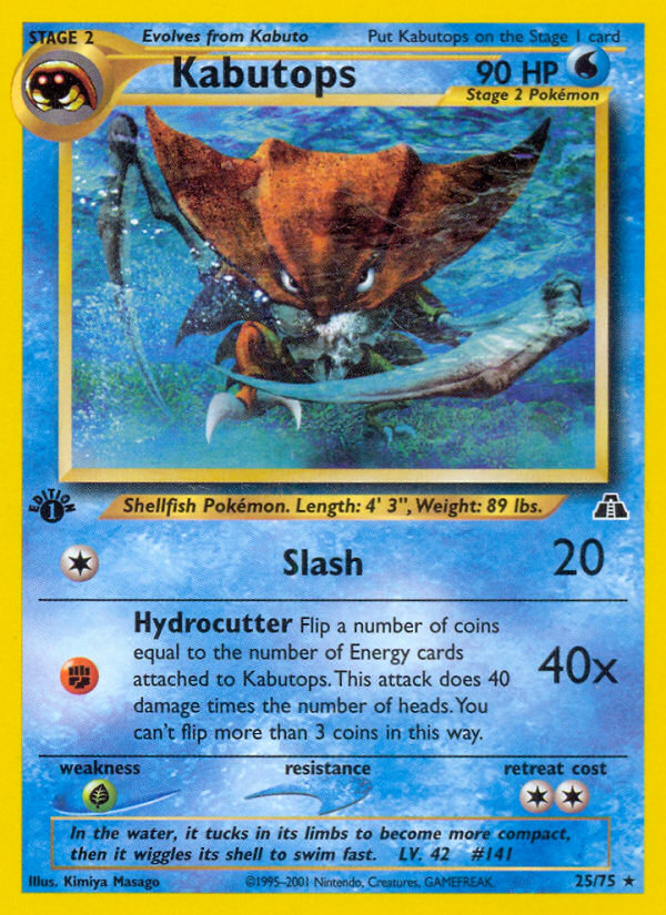 Kabutops (25/75) [Neo Discovery 1st Edition] | Eastridge Sports Cards & Games