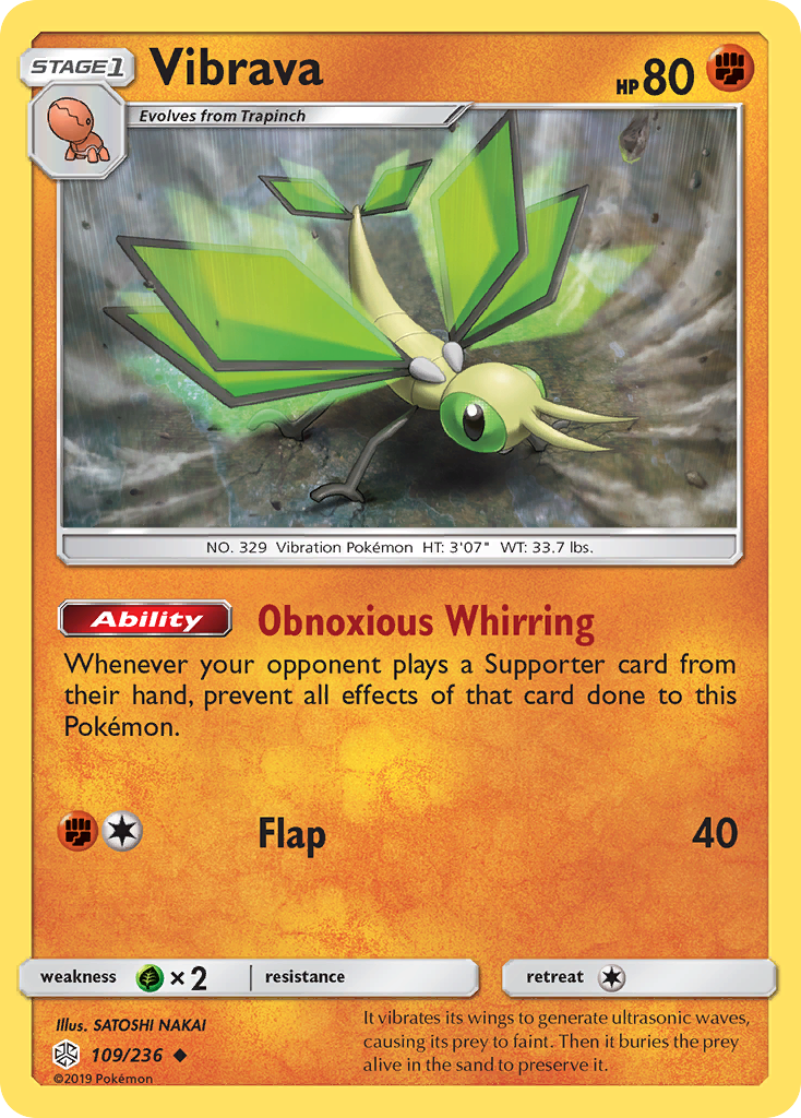 Vibrava (109/236) [Sun & Moon: Cosmic Eclipse] | Eastridge Sports Cards & Games