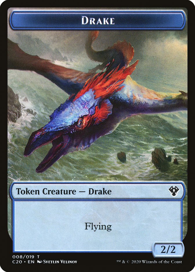 Human Soldier (005) // Drake Double-sided Token [Commander 2020 Tokens] | Eastridge Sports Cards & Games