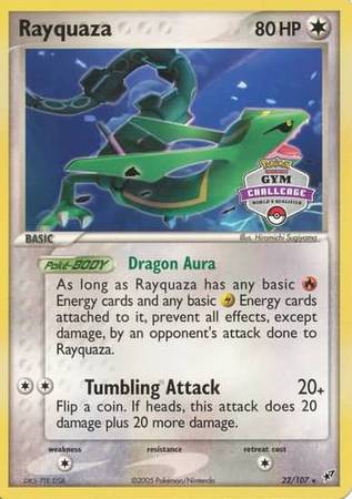 Rayquaza (22/107) (Gym Challenge Promo) [EX: Deoxys] | Eastridge Sports Cards & Games