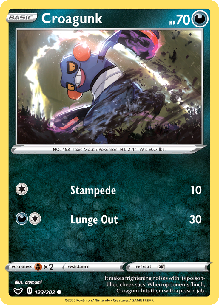 Croagunk (123/202) [Sword & Shield: Base Set] | Eastridge Sports Cards & Games