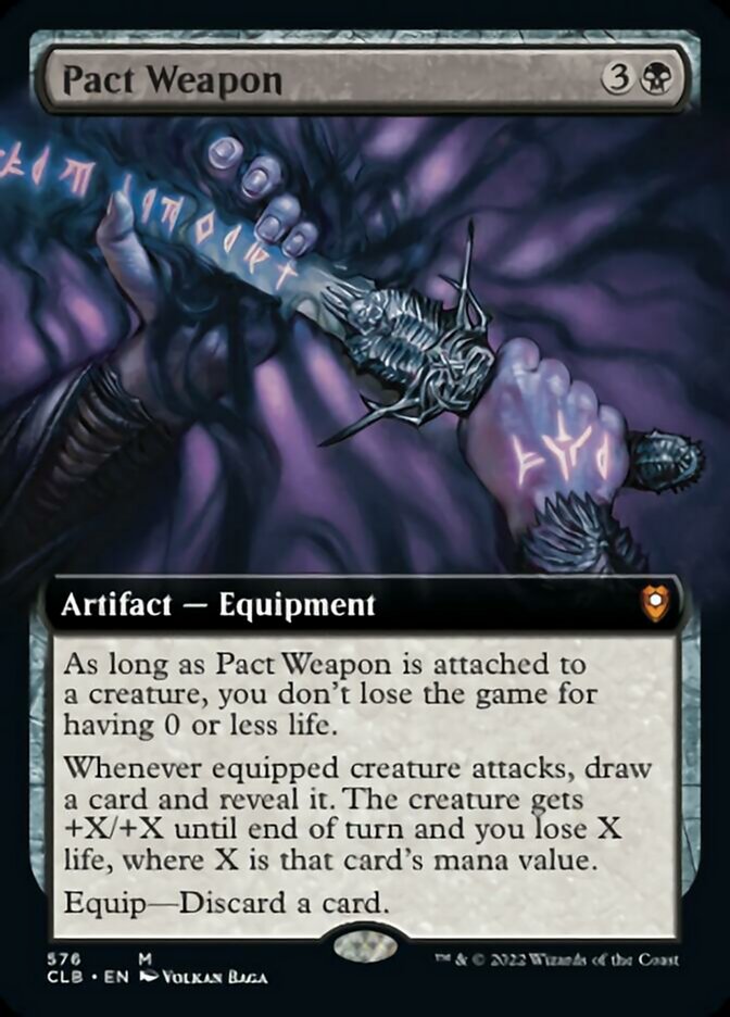 Pact Weapon (Extended Art) [Commander Legends: Battle for Baldur's Gate] | Eastridge Sports Cards & Games