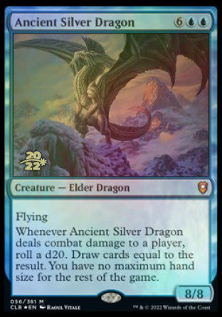 Ancient Silver Dragon [Commander Legends: Battle for Baldur's Gate Prerelease Promos] | Eastridge Sports Cards & Games