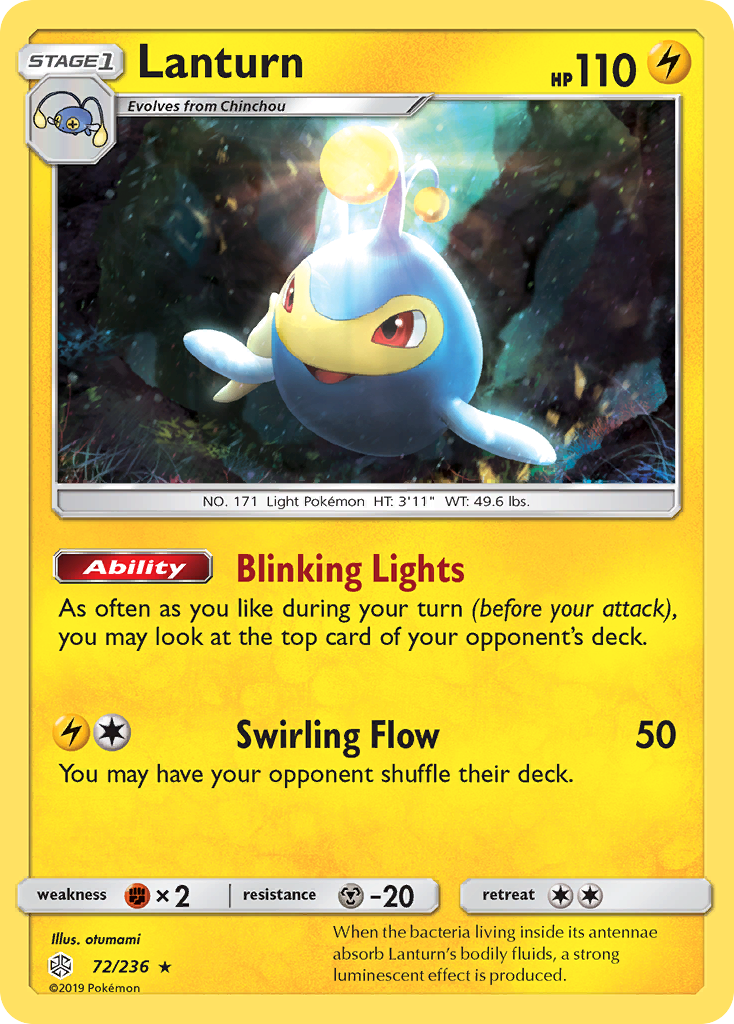 Lanturn (72/236) [Sun & Moon: Cosmic Eclipse] | Eastridge Sports Cards & Games