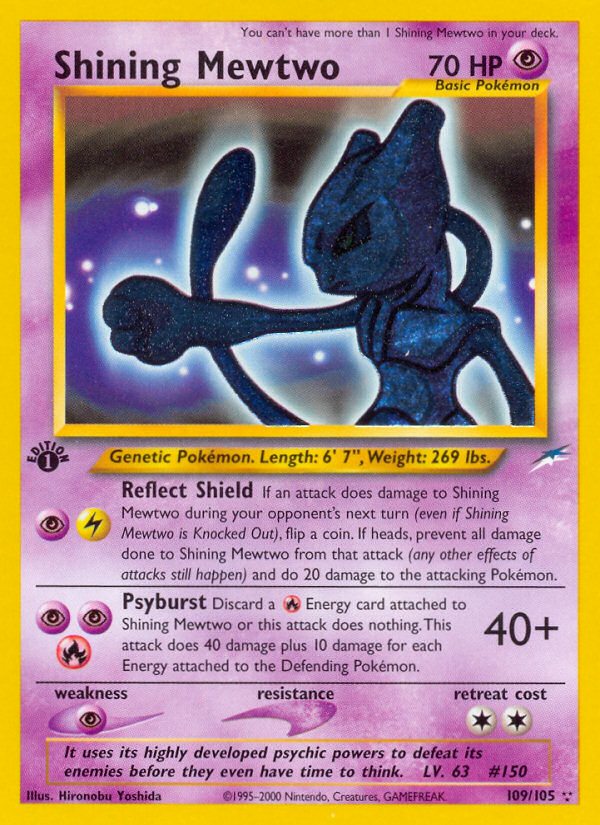 Shining Mewtwo (109/105) [Neo Destiny 1st Edition] | Eastridge Sports Cards & Games