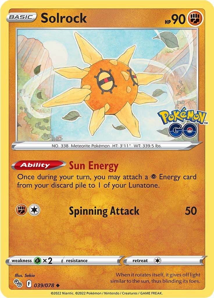 Solrock (039/078) [Pokémon GO] | Eastridge Sports Cards & Games