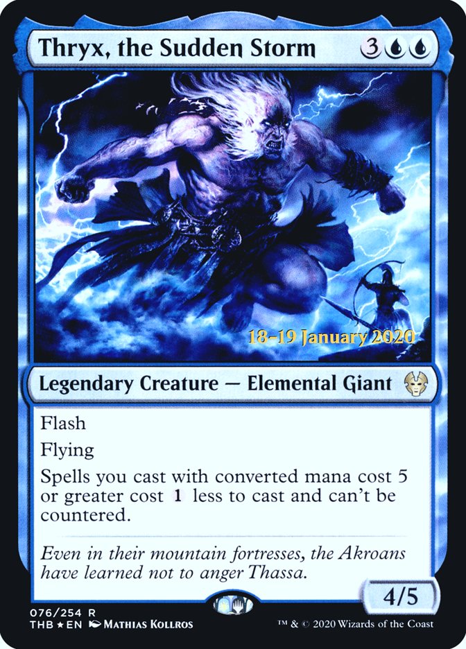 Thryx, the Sudden Storm [Theros Beyond Death Prerelease Promos] | Eastridge Sports Cards & Games