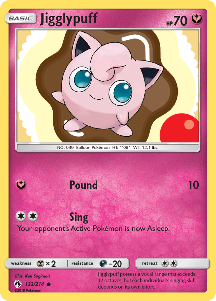 Jigglypuff (133/214) [Sun & Moon: Lost Thunder] | Eastridge Sports Cards & Games