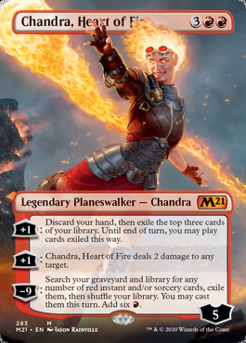 Chandra, Heart of Fire (Borderless) [Core Set 2021] | Eastridge Sports Cards & Games