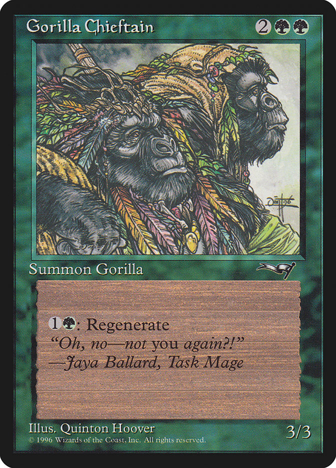 Gorilla Chieftain (Two Gorilla Art) [Alliances] | Eastridge Sports Cards & Games