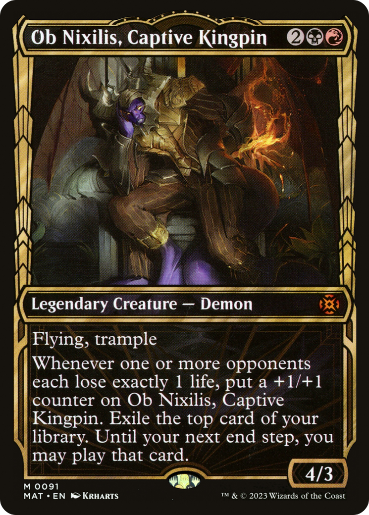 Ob Nixilis, Captive Kingpin (Showcase) [March of the Machine: The Aftermath] | Eastridge Sports Cards & Games