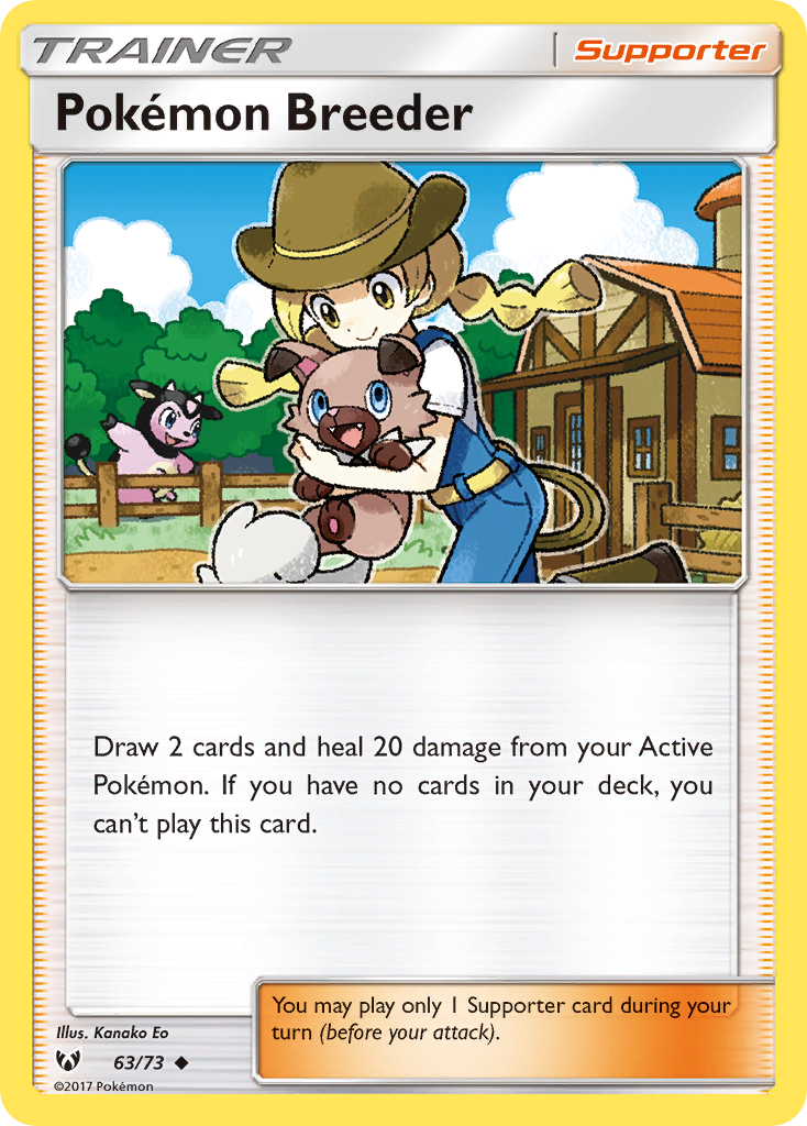 Pokemon Breeder (63/73) [Sun & Moon: Shining Legends] | Eastridge Sports Cards & Games