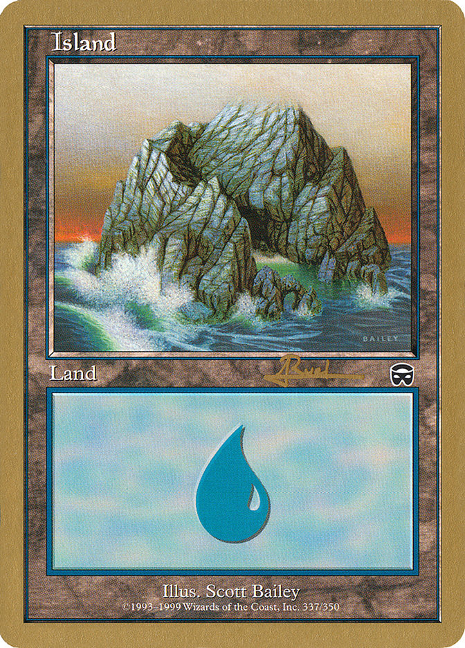 Island (ar337) (Antoine Ruel) [World Championship Decks 2001] | Eastridge Sports Cards & Games