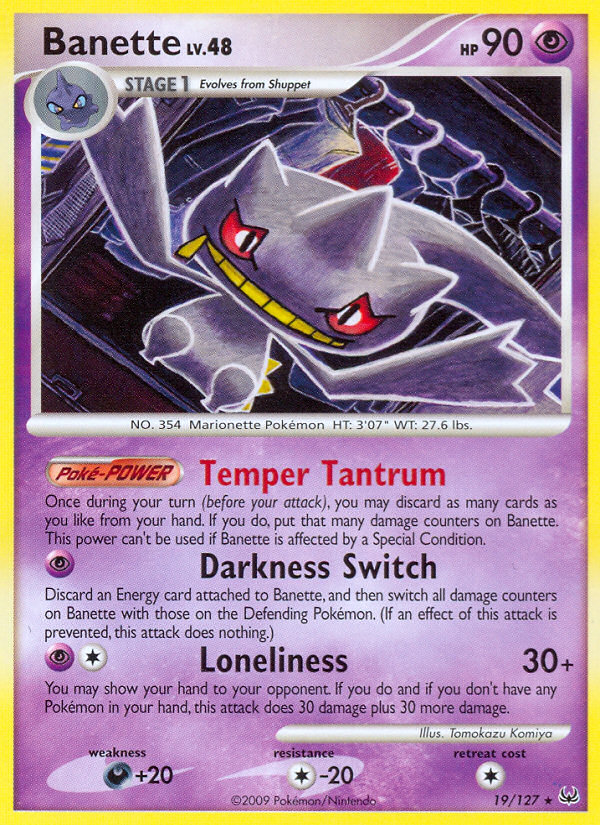 Banette (19/127) [Platinum: Base Set] | Eastridge Sports Cards & Games