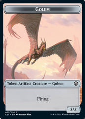 Golem (025) // Thopter Token [Commander 2021 Tokens] | Eastridge Sports Cards & Games