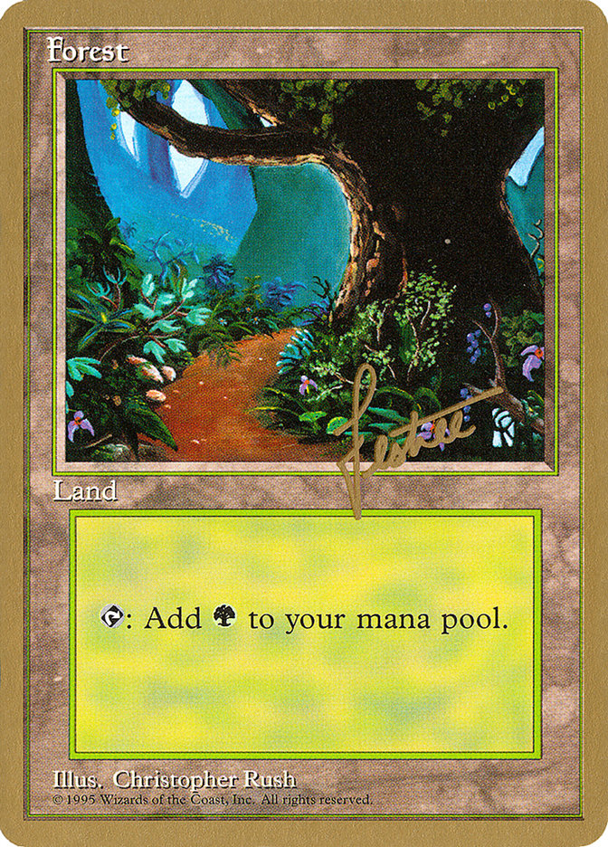 Forest (bl376) (Bertrand Lestree) [Pro Tour Collector Set] | Eastridge Sports Cards & Games