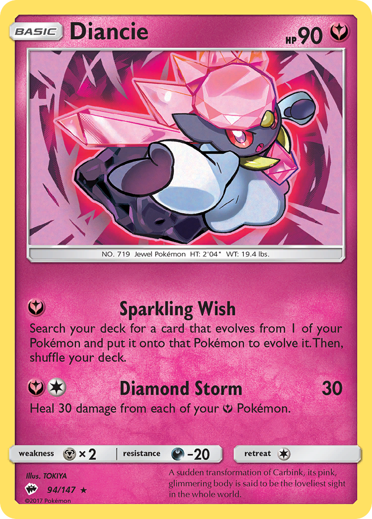 Diancie (94/147) [Sun & Moon: Burning Shadows] | Eastridge Sports Cards & Games