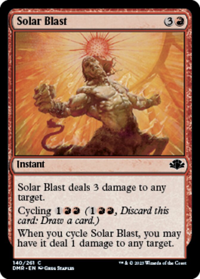 Solar Blast [Dominaria Remastered] | Eastridge Sports Cards & Games