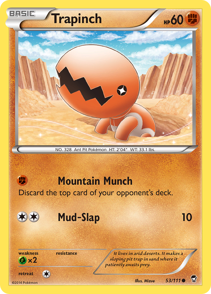 Trapinch (53/111) [XY: Furious Fists] | Eastridge Sports Cards & Games