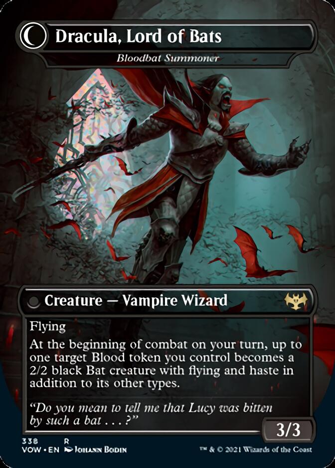 Voldaren Bloodcaster // Bloodbat Summoner - Dracula, Lord of Blood // Dracula, Lord of Bats [Innistrad: Crimson Vow] | Eastridge Sports Cards & Games