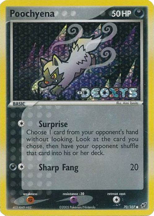 Poochyena (70/107) (Stamped) [EX: Deoxys] | Eastridge Sports Cards & Games