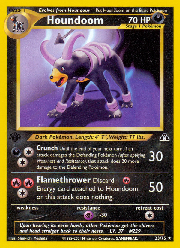 Houndoom (23/75) [Neo Discovery 1st Edition] | Eastridge Sports Cards & Games