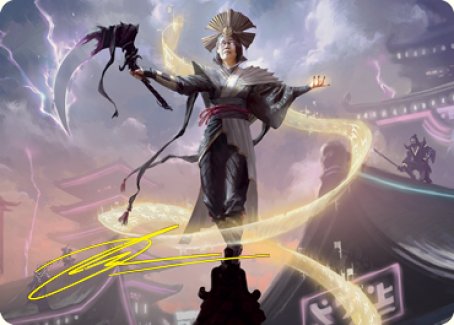Naomi, Pillar of Order Art Card (Gold-Stamped Signature) [Kamigawa: Neon Dynasty Art Series] | Eastridge Sports Cards & Games