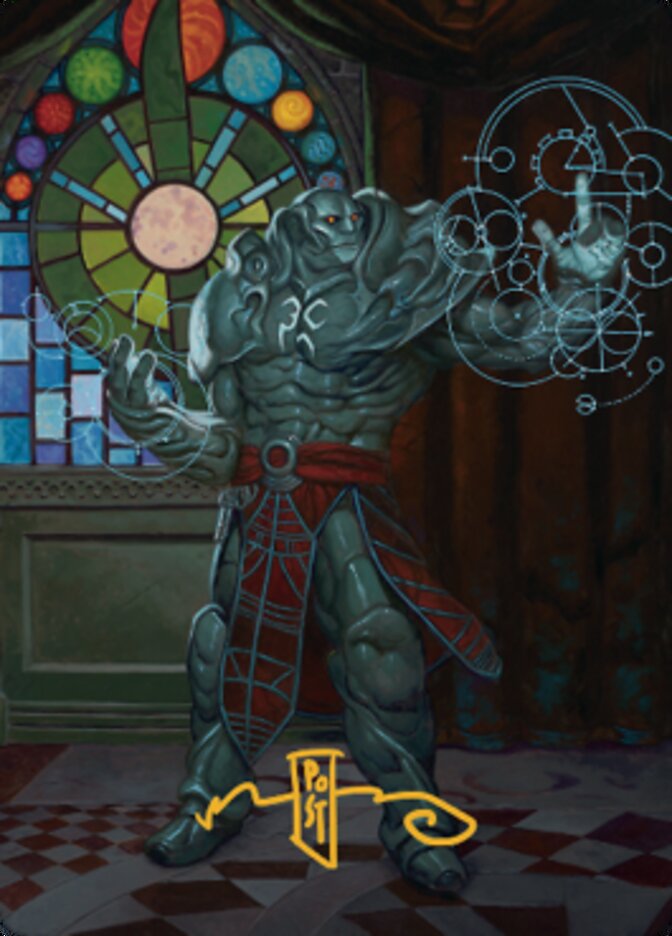 Karn, Living Legacy Art Card 2 (Gold-Stamped Signature) [Dominaria United Art Series] | Eastridge Sports Cards & Games