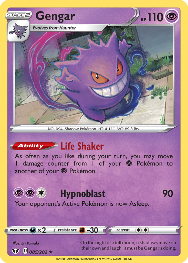 Gengar (085/202) [Sword & Shield: Base Set] | Eastridge Sports Cards & Games