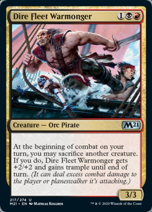 Dire Fleet Warmonger [Core Set 2021] | Eastridge Sports Cards & Games