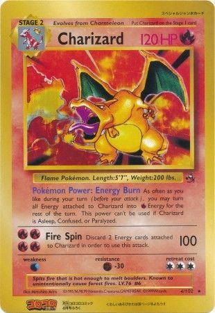 Charizard (4/102) (CoroCoro Promo) (Jumbo Card) [Base Set Unlimited] | Eastridge Sports Cards & Games