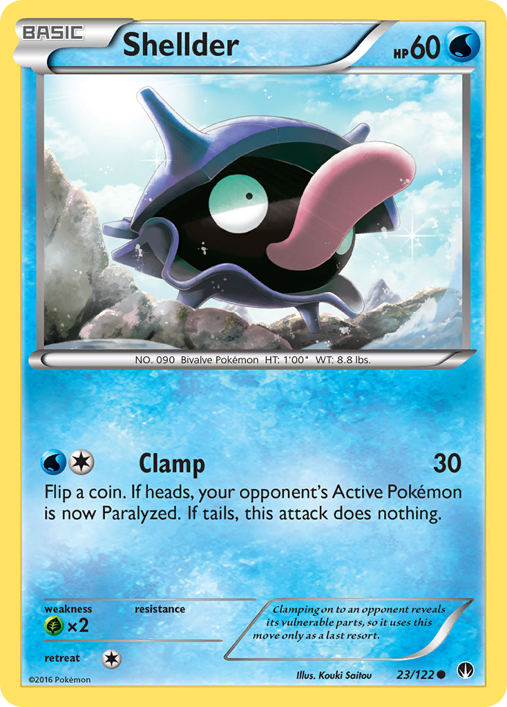 Shellder (23/122) [XY: BREAKpoint] | Eastridge Sports Cards & Games