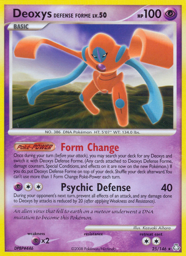 Deoxys Defense Forme (25/146) [Diamond & Pearl: Legends Awakened] | Eastridge Sports Cards & Games