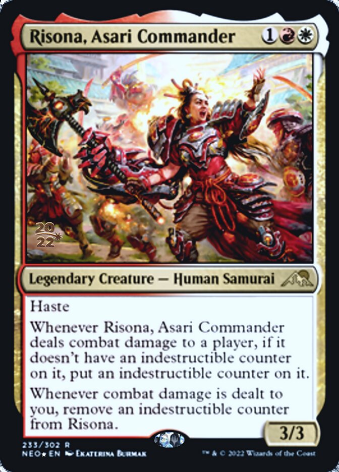 Risona, Asari Commander [Kamigawa: Neon Dynasty Prerelease Promos] | Eastridge Sports Cards & Games