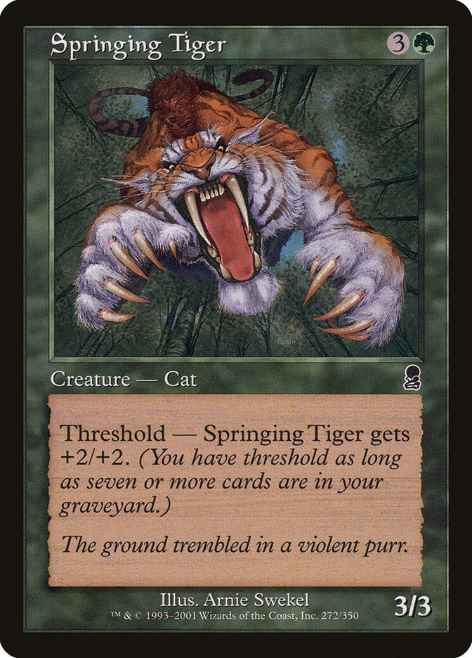 Springing Tiger [Odyssey] | Eastridge Sports Cards & Games