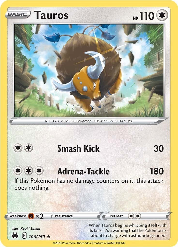 Tauros (106/159) [Sword & Shield: Crown Zenith] | Eastridge Sports Cards & Games