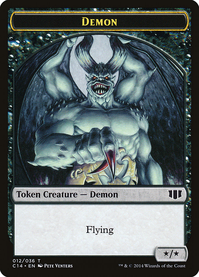 Demon (012/036) // Zombie (016/036) Double-sided Token [Commander 2014 Tokens] | Eastridge Sports Cards & Games