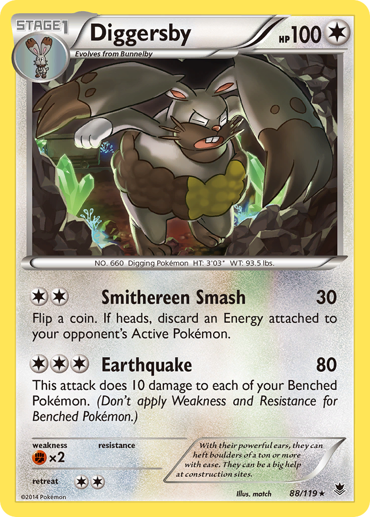 Diggersby (88/119) [XY: Phantom Forces] | Eastridge Sports Cards & Games