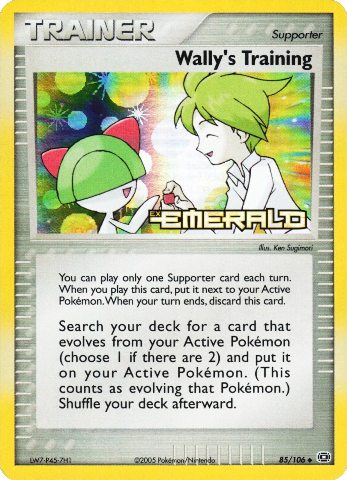 Wally's Training (85/106) (Stamped) [EX: Emerald] | Eastridge Sports Cards & Games