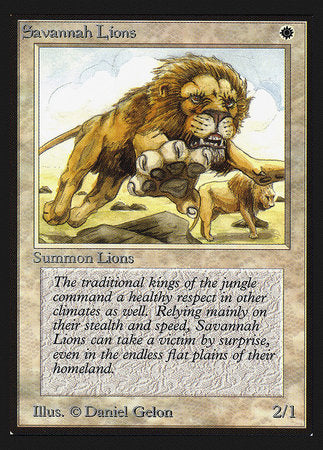Savannah Lions (IE) [Intl. Collectors’ Edition] | Eastridge Sports Cards & Games