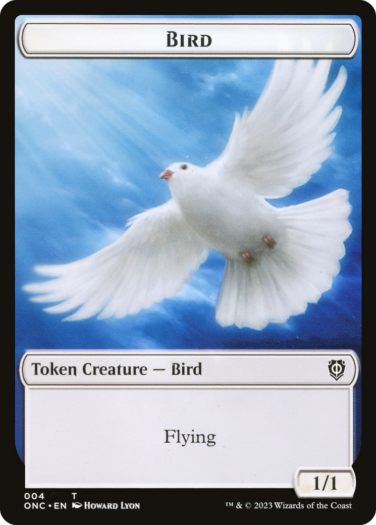 Bird // Cat Double-Sided Token [Phyrexia: All Will Be One Commander Tokens] | Eastridge Sports Cards & Games