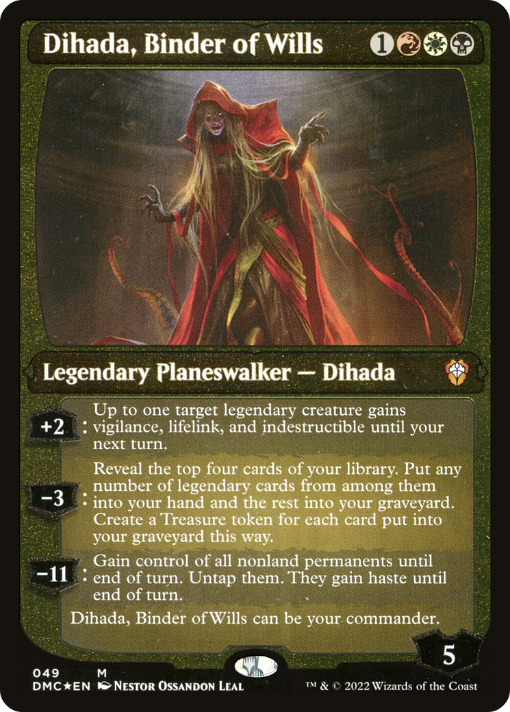 Dihada, Binder of Wills (Showcase Display Commander) [Dominaria United Commander] | Eastridge Sports Cards & Games