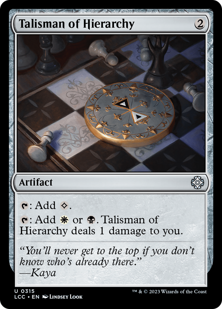 Talisman of Hierarchy [The Lost Caverns of Ixalan Commander] | Eastridge Sports Cards & Games