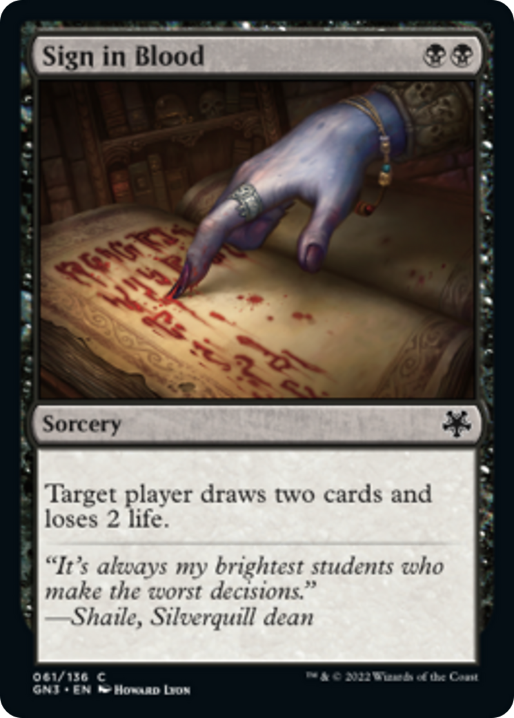 Sign in Blood [Game Night: Free-for-All] | Eastridge Sports Cards & Games