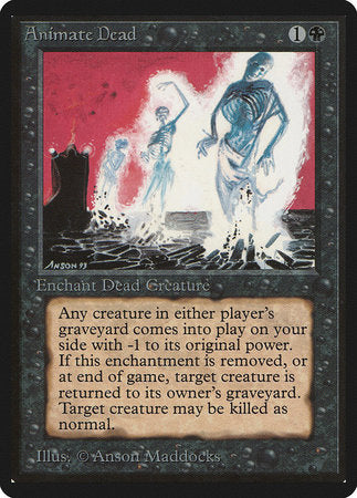 Animate Dead [Limited Edition Beta] | Eastridge Sports Cards & Games