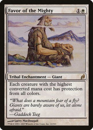 Favor of the Mighty [Lorwyn] | Eastridge Sports Cards & Games