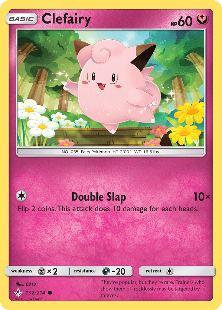 Clefairy (132/214) [Sun & Moon: Unbroken Bonds] | Eastridge Sports Cards & Games