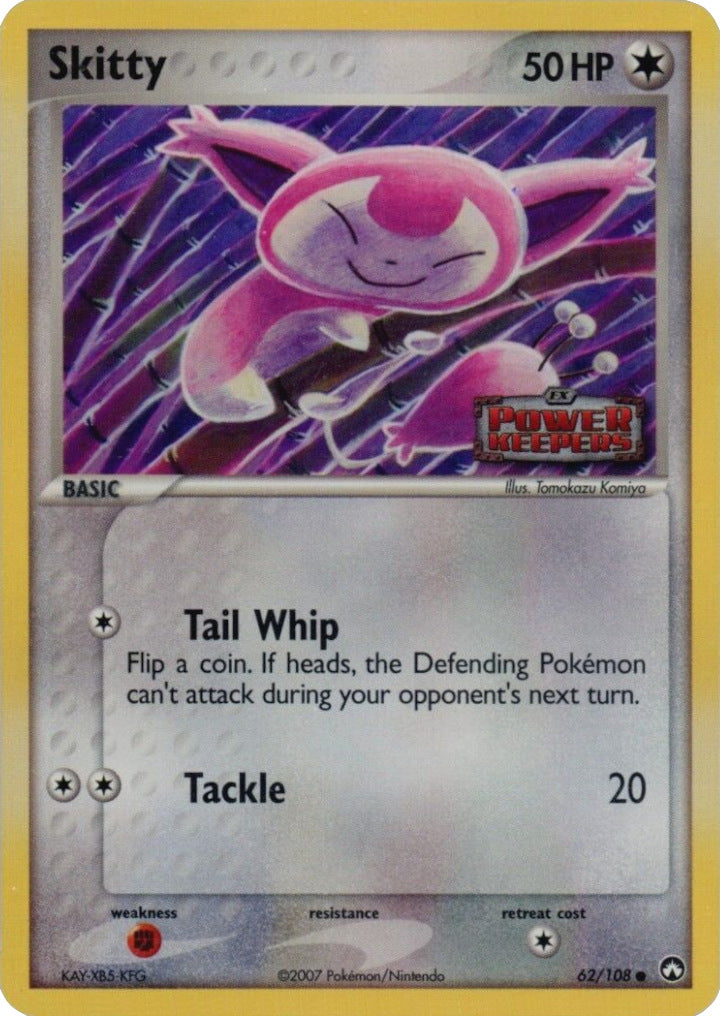 Skitty (62/108) (Stamped) [EX: Power Keepers] | Eastridge Sports Cards & Games