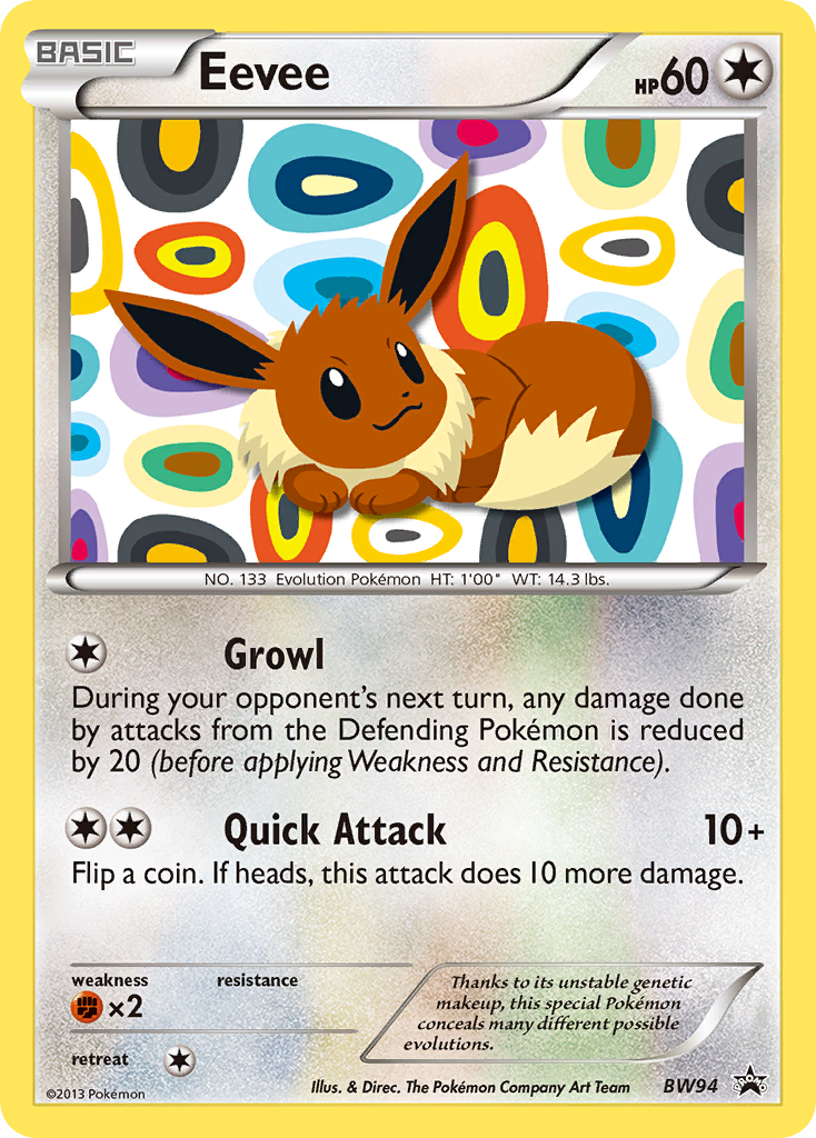 Eevee (BW94) [Black & White: Black Star Promos] | Eastridge Sports Cards & Games