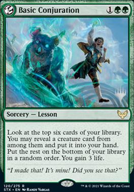 Basic Conjuration (Promo Pack) [Strixhaven: School of Mages Promos] | Eastridge Sports Cards & Games